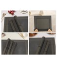 thumbnail image 5 of Unique Bargains 4 Pcs Double Frame Placemats PET Place Mats for Kitchen Dining Black, 5 of 6