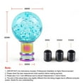 thumbnail image 3 of Universal Cyan Acrylic Shift Knob Head Manual Transmission Shifter Lever Knob, 3 of 6