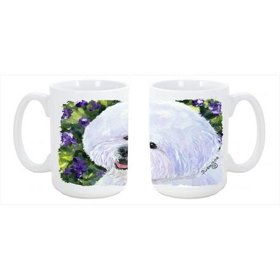 Bichon Frise Dishwasher Safe Microwavable Ceramic Coffee Mug 15 oz.