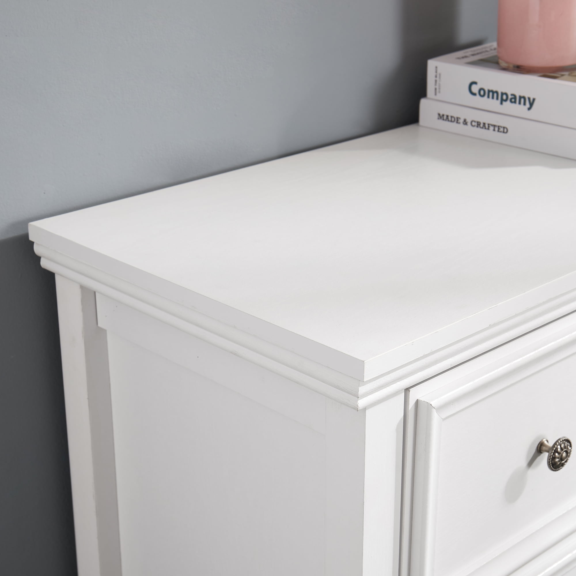 Leumius 7 Drawers Dresser,Modern 7 Drawers Cabinet Chest of Drawers Closet Organizers and Storage for Living Room,Bedroom,White