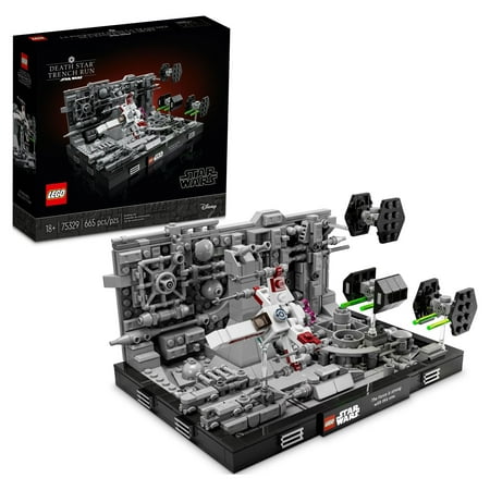 UPC: 0673419357494 | LEGO Star Wars Death Star Trench Run Diorama 75329 Set for Adults  Room Décor Memorabilia Gift with Darth Vader’s TIE Advanced fighter