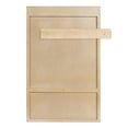 thumbnail image 5 of Kate and Laurel Ori Transitional Cane Wall Cabinet with Door, 15 x 7 x 24, Natural Wood, Decorative Rattan Over the Toilet Cabinet with Two Shelves and Bonus Storage Cubby, 5 of 11