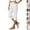 16# (White), variant on Capris Pants for Women Cotton Linen Casual Straight Leg Elastic Waist Split Button Summer Cropped Pants with Pockets (White,M)
