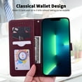 thumbnail image 3 of Allytech Wallet Case for Samsung Galaxy A21s Credit Card Slots Holder Slim PU Leather Folio Flip Wallet Phone Case, Winered, 3 of 6