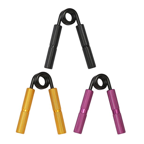 Fortalecedor de agarre de dedos de mano, mango antideslizante, ejercitador de muñeca, entrenador de fuerza, pinza de mano, mujeres, hombres, desarroll Aureate 250lb Violeta 350lb Negro 300lb DYNWAVEMX Fortalecedor de agarre de muñecas