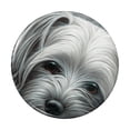 thumbnail image 1 of Yorkshire Terrier Yorkie Tired Sleepy Dog Pinback Button Pin, 1 of 5