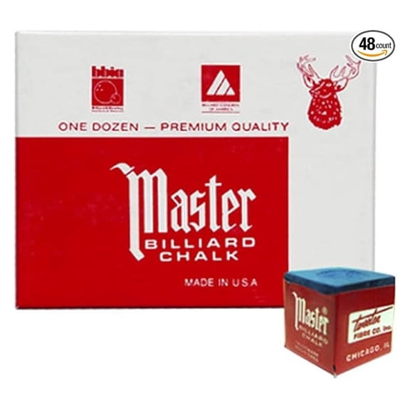 s Blue Cue Chalk - 4 dozen