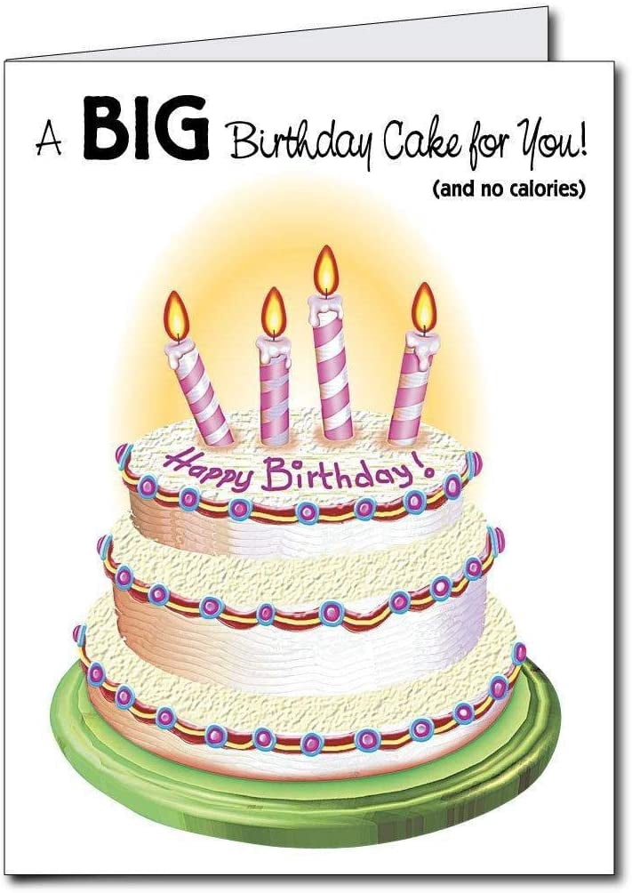 VictoryStore, Giant Birthday Card, Full Color BIrthday Cake Design, 3 Foot Card, Includes Jumbo Envelope, 12429