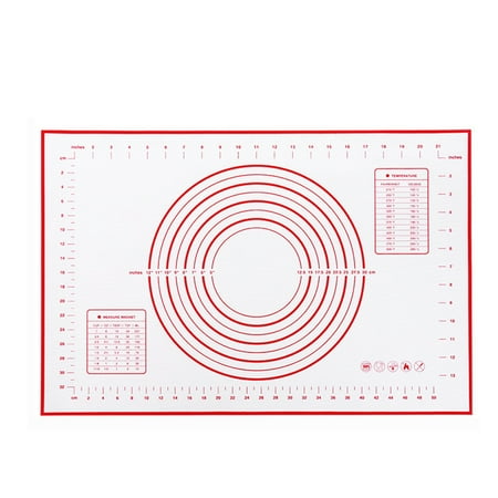 

iaksohdu Baking Cushion Non-stick with Scale Silicone Kneading Rolling Dough Mat