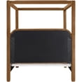 thumbnail image 4 of Bowery Hill Contemporary Saddle Velvet Upholstered Queen Bed, 4 of 11