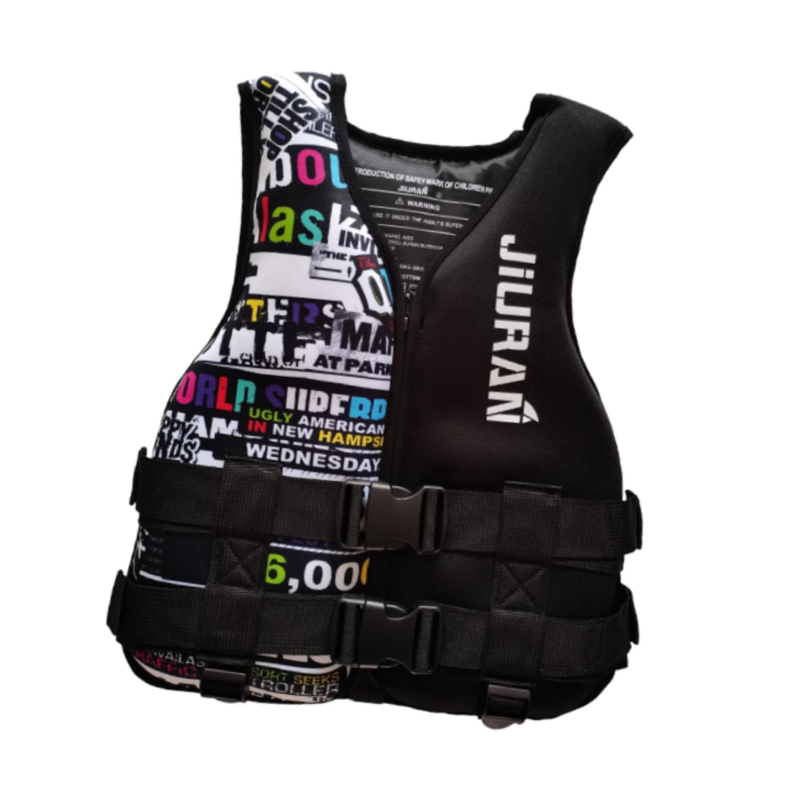 DimyFew Adults Life Vest Convenient Swim Jacket for Canoeing Swimming Paddleboarding M Black M