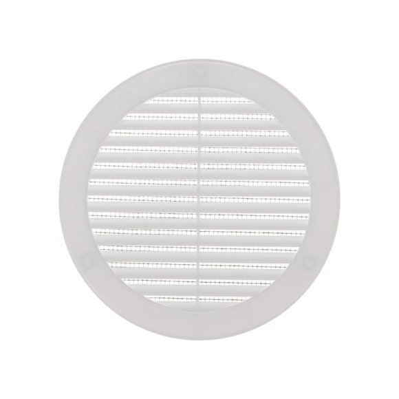 Cubierta de ventilación de sofito de plástico blanco de 6" con malla