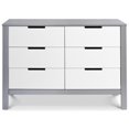 thumbnail image 3 of Carter's By DaVinci Colby 6-Drawer Double Dresser in Gray and White, 3 of 11