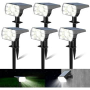Open Box Kaxiida Solar Spot Lights Outdoor Waterproof, 3 Lighting Pack of 6 W131 - WHITE