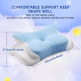 thumbnail image 4 of Cervical Neck Pillows with Memory Foam,Side Sleeper Pillow Ergonomic Neck Support Pillow for Side, Back, and Stomach Sleepers with Pillowcase, 4 of 9