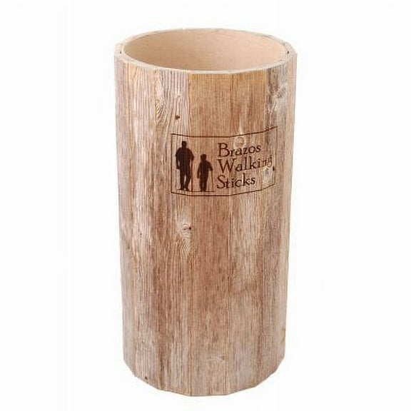 Brazos Walking Sticks 229644 BarnWood Rustic Display Barrel