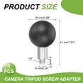 thumbnail image 2 of Uxcell Ball Mount Base Ball Adapter Bolt Stainless Steel for Action Camera Camcorder Compatible 1" x 1/4", 2 of 7