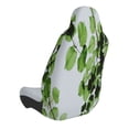 thumbnail image 2 of Balery Watercolor Green Leaves Funda de Asiento para Auto con Diseño - Cubierta Frontal Suave y Transpirable con Protector Antideslizante- 1 Unidad, 2 of 5