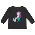 thumbnail image 3 of Inktastic Mermaid Girls Long Sleeve Toddler T-Shirt, 3 of 5