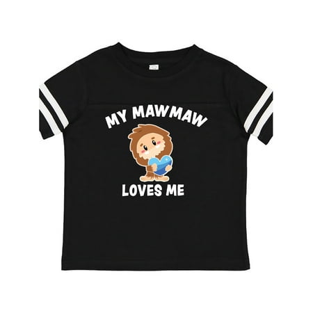 

Inktastic Cute Bigfoot My Mawmaw Loves Me Gift Toddler Boy Girl T-Shirt
