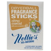 Nellie's All Natural Dryerball Fragrance Sticks, Citrus, 10 Count
