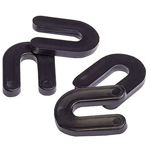 OX Tools 1/4 Inch Horseshoe Solid Plastic Black Shim Tile Spacers, 1000 Pieces