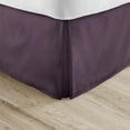 thumbnail image 2 of Alive Pixels Bed Skirt Purple Solid 100% Cotton Split Corner 1Pc 24 inch Drop 800TC (CalKing, Purple), 2 of 5