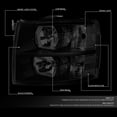 thumbnail image 2 of Faros delanteros DNA MOTORING HL-OH-CSIL07-BK-SM-CL1 Silverado, 2 of 7