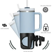 New Cup Holder Compatible with UPPAbaby Cup Holder (for Vista, Cruz and Minu). A Solid Super Secure Fit. 360 Degrees Rotatable. Anti-Shake Spill Resistant. (Black)
