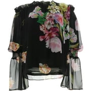 Rarities Carol Brodie Floral-Print Off-Shoulder Top Women's 702-015