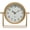 GOLD, variant on EMAX HOME Luxury Gold Bedside desk Clock, Silent Swivel Dial Small Accent Clock