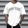 thumbnail image 2 of Camiseta de manga corta con cuello redondo y estampado de arbolitos para hombre, ideal para la playa en verano - Poliéster, informal/viajes/uso diario - Ligera, cómoda y transpirable, 2 of 4