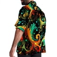thumbnail image 3 of Note Men's Casual Poplin Printed Button Down Short Sleeve Summer Beach Shirts - Unisex, 3 of 6