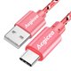 thumbnail image 1 of Cable USB tipo C Acgicea, Cable de datos de carga rápida de nailon para Samsung S21 Oneplus 9 xiaomi Huawei, Cables de USB-C para teléfono móvil tipo c Tan Jianjun unisex, 1 of 2