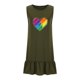 thumbnail image 3 of Faldas Cortas para las Mujeres Sexy Corazón Impresión Vestido sin Mangas, Cuello Redondo Falda Plisada con Bolsillo Y Empalme, 3 of 6