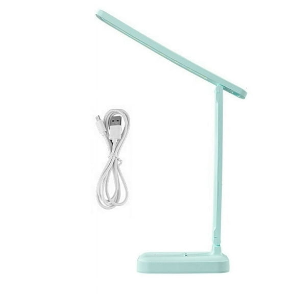 Light Blue Eye Protection Desk Lamp USB Battery Dual Power Supply Touch Folding Desk Lamp