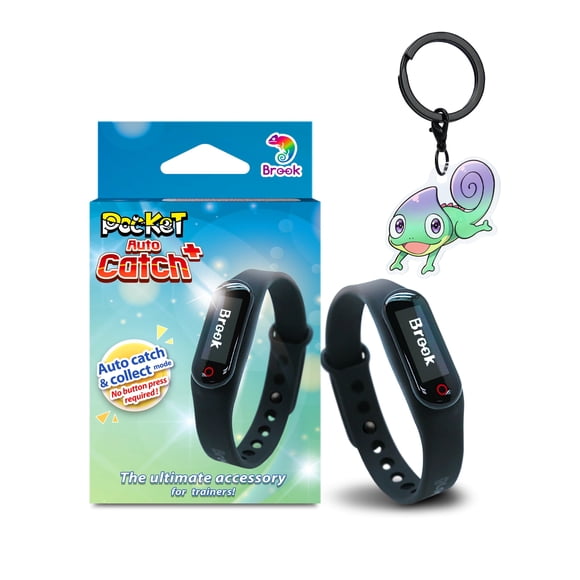 Brook Pocket Auto Catch Plus with Keychain - Upgraded Version of Auto Catch, Auto Spin, Catching Pocket Monsters, Collecting Items, Wristband Bracelet Auto Catcher Accessory Exclusive Version