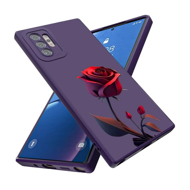 Threehao Funda para Samsung Galaxy S10 Plus Case Uso Rudo, Ultra Delgado Flexible Silicona Púrpura C