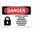 thumbnail image 1 of OSHA Danger Signe - Lockout Tagout Installation Entretien Réparation Aluminium Signe Protéger Votre Entreprise, Chantier de Construction, Magasin Zone Made in The USA, 1 of 1