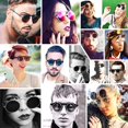 thumbnail image 4 of Ubiuo Flip Up Sunglasses Men Women Polarized Steampunk Flip Sunglasses With Double Lenses, 4 of 4