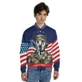 thumbnail image 4 of Happy Father's Day Honoring Veterans Dalmatian in Army Uniform All Over Print 3D Baseball Jacket Dog Lover Bomber Jacket Softball - 13007, 4 of 6