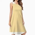 thumbnail image 2 of Pale Yellow Solid Background Dress Elegant Party Dresses Evening Dresses Women Dress Sleeveless Dress Ladies Dresses, 2 of 4