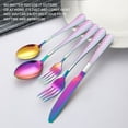 thumbnail image 4 of Brushed Gold Silverware Set  Satin Gold Flatware Set  Stainless Steel Heavy Duty Rust Proof Titianium Plating Dishwasher Safe Matte Cutlery Set Service For 4  Christmas Tableware Gift Box, 4 of 6