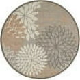 thumbnail image 2 of Nourison Aloha Floral Indoor/Outdoor Cream 10' x ROUND Area Rug (10 Round), 2 of 9