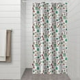 thumbnail image 2 of White Christmas Icon Pattern Shower Curtain 36"x72" ,Bathroom Decorative Shower Curtains Set with 12 Hooks,Modern Waterproof Washable Shower Curtain, 2 of 6
