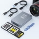 thumbnail image 1 of Lector de tarjetas de memoria Rocketek CFexpress tipo B/XQD/SD USB 3.2, 1 of 7