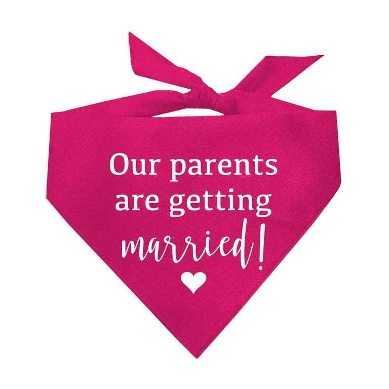 My parents are getting married dog bandana 2025
