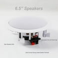 thumbnail image 4 of Pyle PDIC1661RD 6.5 Inch 200 Watt In Ceiling Wall 2 Way Speaker System Pair, 4 of 6