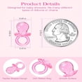 thumbnail image 3 of XIRQI 200 Pcs Mini Pacifiers Baby Shower Games,0.86’’ Acrylic Pacifiers in Clear Jar,Pacifier for Party Favors,Table Scatter,Gender Reveal Decoration Diy Craft (Pink), 3 of 10