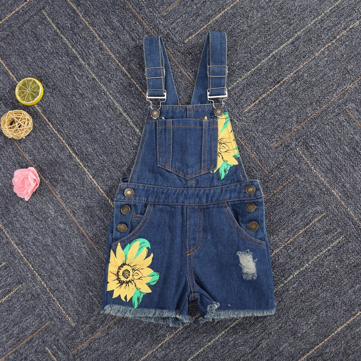 yellow denim playsuit